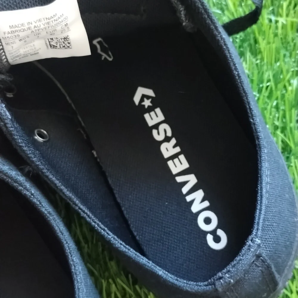 Converse All Star Chuck Taylor Black On Black Unisex M7 W9 - Picture 10 of 13